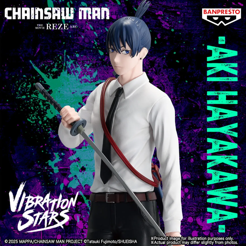 Estátua Aki Hayakawa - Chainsaw Man The Movie: Reze Arc - Vibration Stars - Banpresto