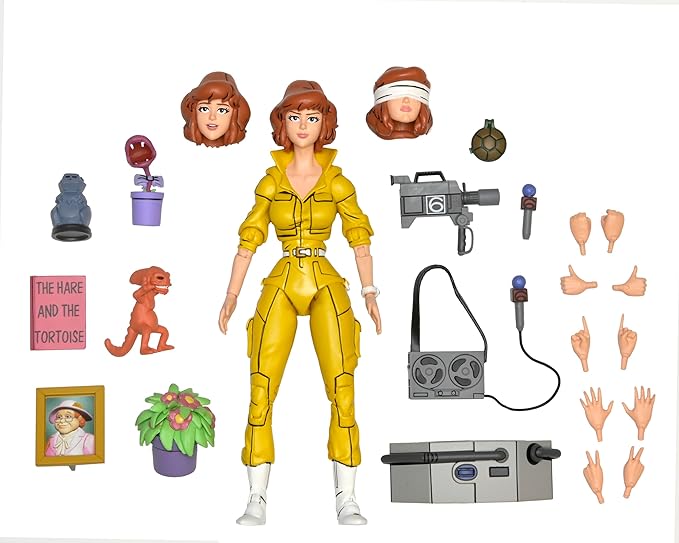 Figura Ultimate April O'Neil - Cartoon - TMNT - NECA
