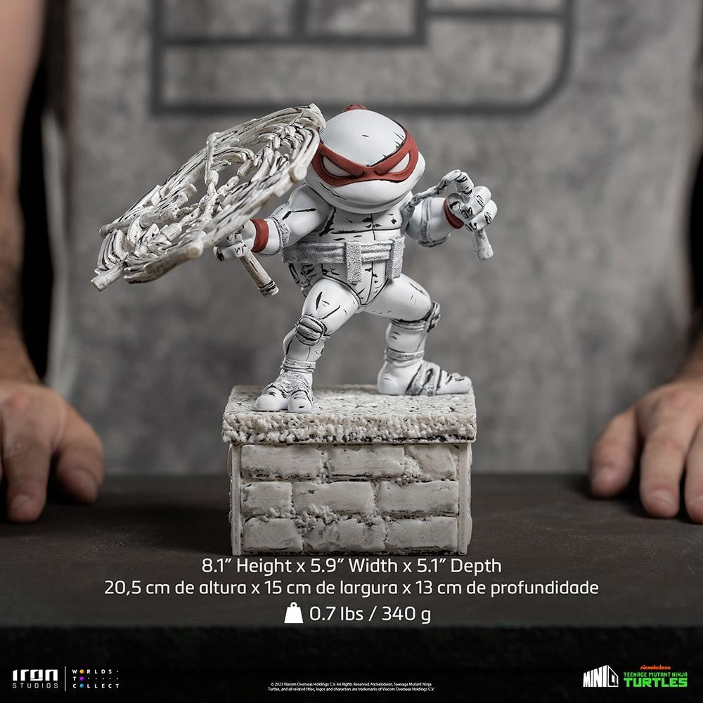 Estátua Michelangelo Comics Black and White - TMNT - MiniCo - Iron Studios