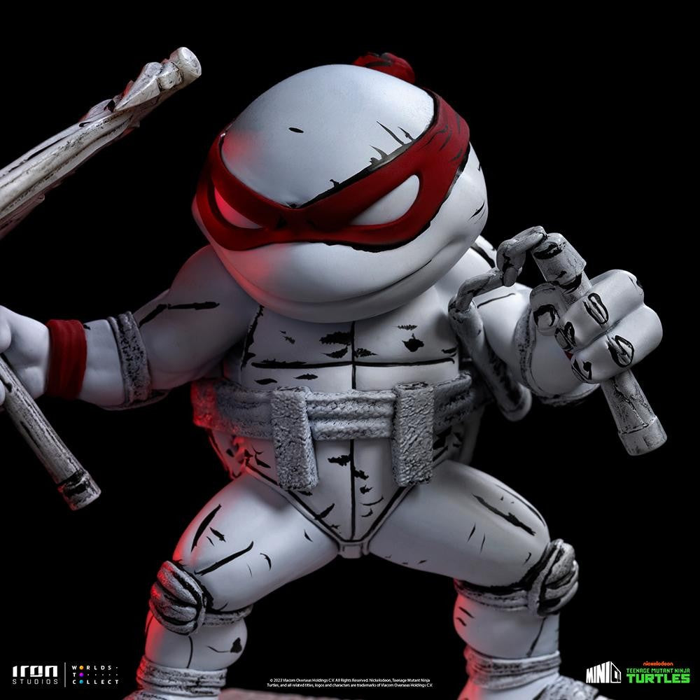Estátua Michelangelo Comics Black and White - TMNT - MiniCo - Iron Studios
