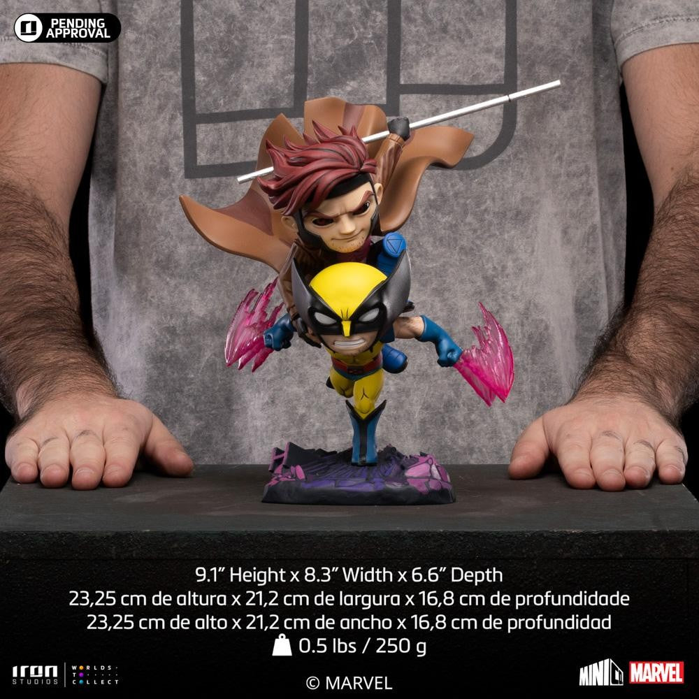 Estátua Gambit and Wolverine - X-Men '97 - Special Size Minico - Iron Studios
