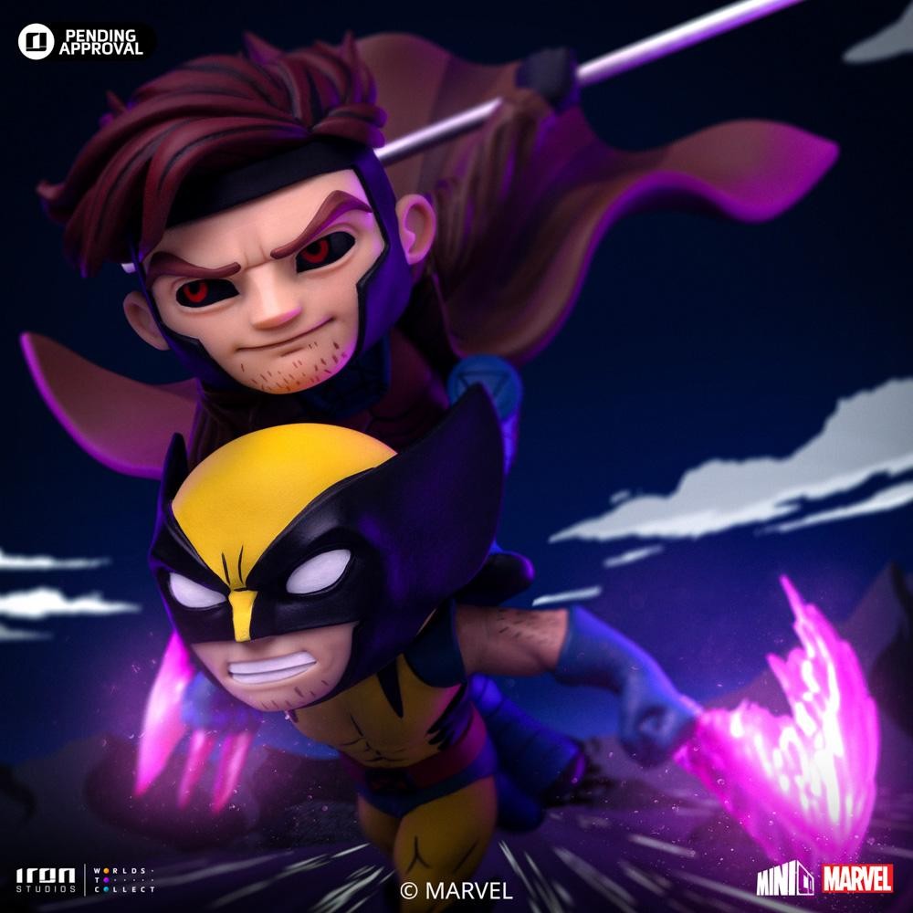 Estátua Gambit and Wolverine - X-Men '97 - Special Size Minico - Iron Studios