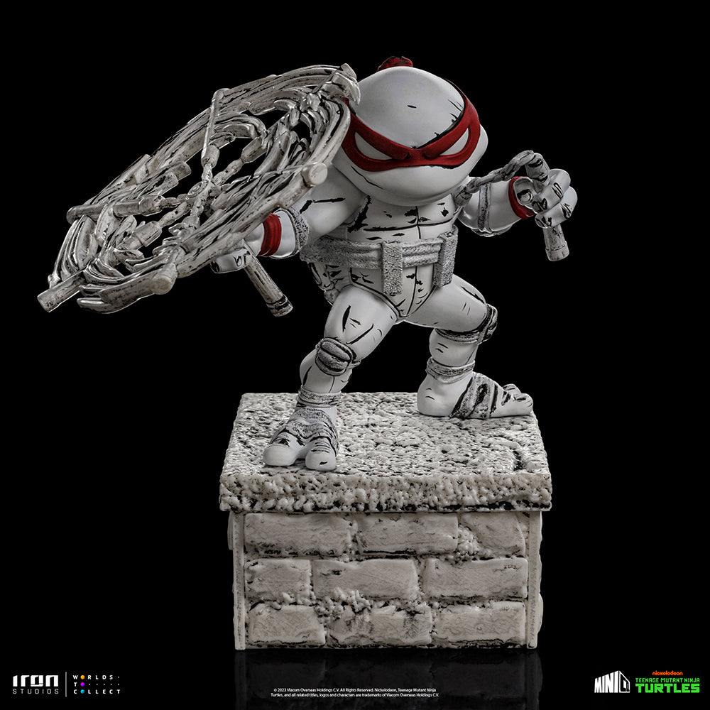 Estátua Michelangelo Comics Black and White - TMNT - MiniCo - Iron Studios