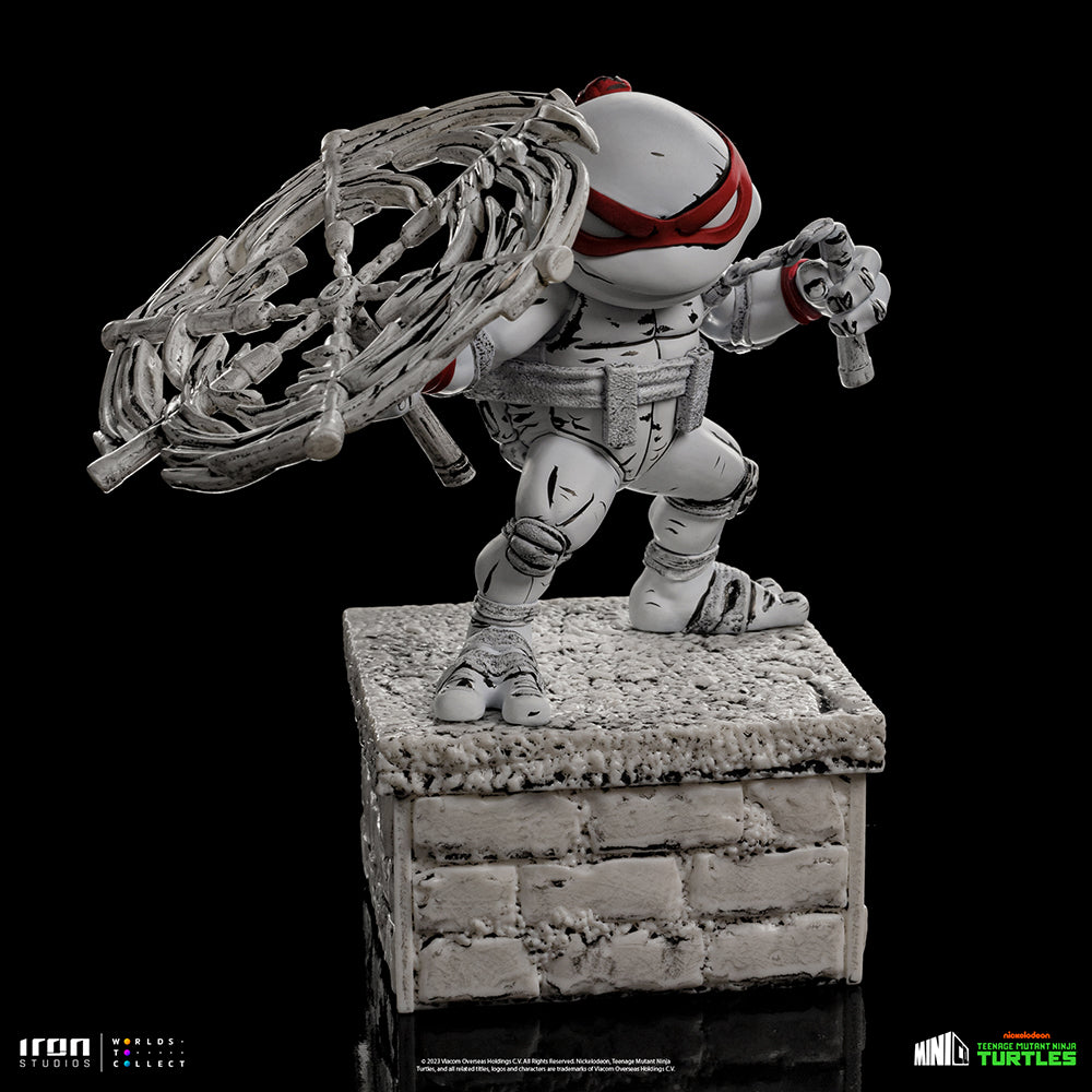 Estátua Michelangelo Comics Black and White - TMNT - MiniCo - Iron Studios