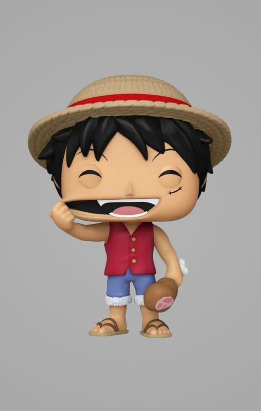 Luffy com Carne 1771 - One Piece POP! - FUNKO