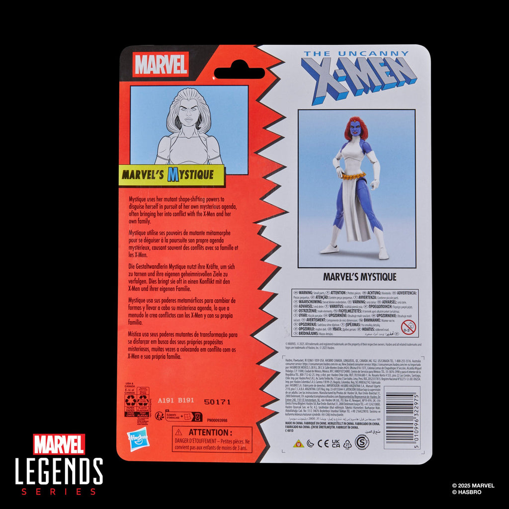 Figura Mystique -X-men  -Marvel Legends - Hasbro
