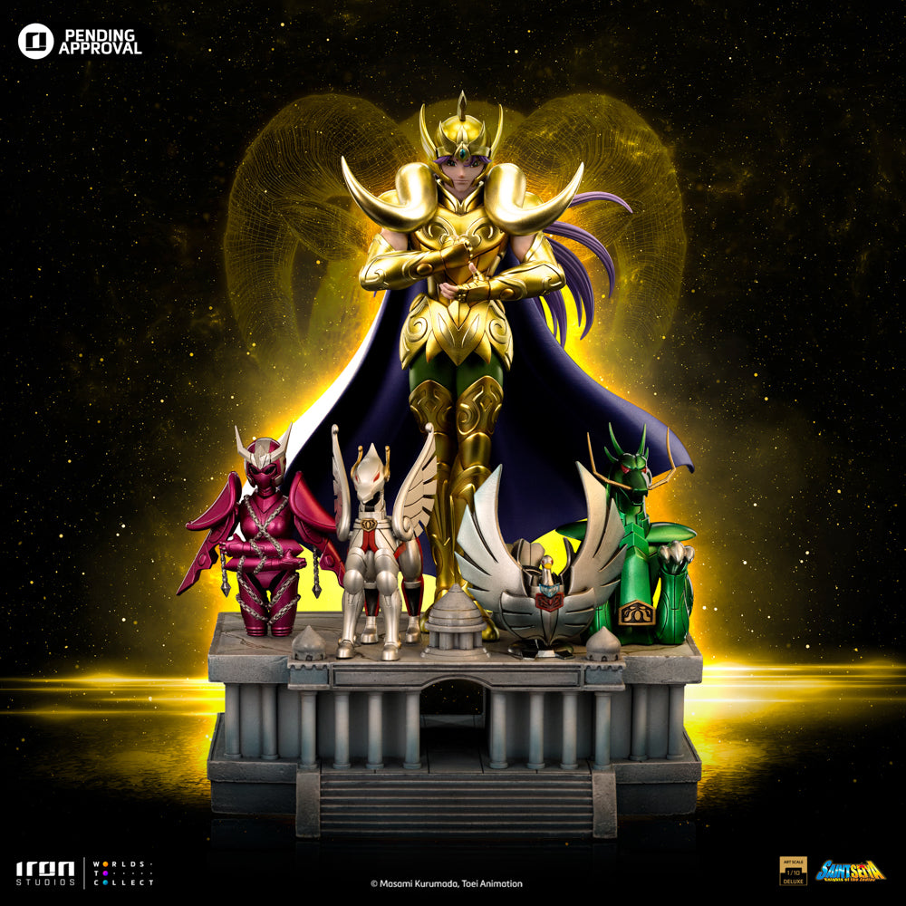 Estátua Aries Mu Deluxe- Saint Seiya - Art Scale 1/10 - Iron Studios