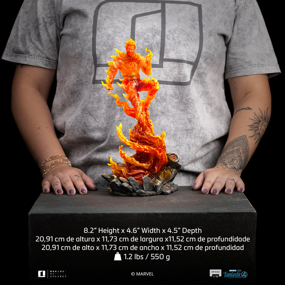 Estátua Human Torch - Fantastic Four - Art Scale 1/10 - Iron Studios