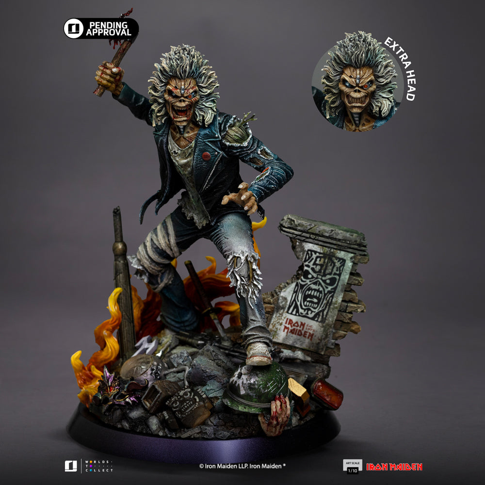 Estátua Eddie 50th Year Anniversary - Iron Maiden - Art Scale 1/10 - Iron Studios_VOUCHER
