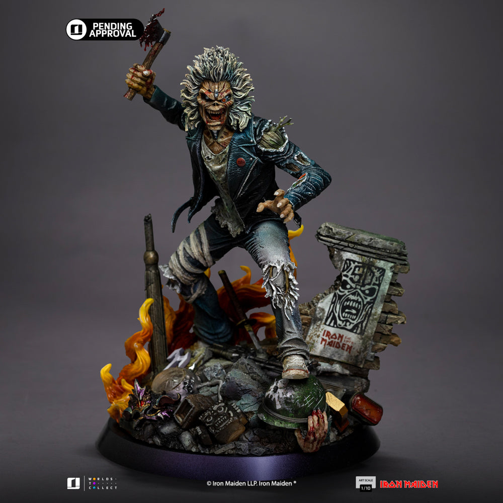 Estátua Eddie 50th Year Anniversary - Iron Maiden - Art Scale 1/10 - Iron Studios_VOUCHER