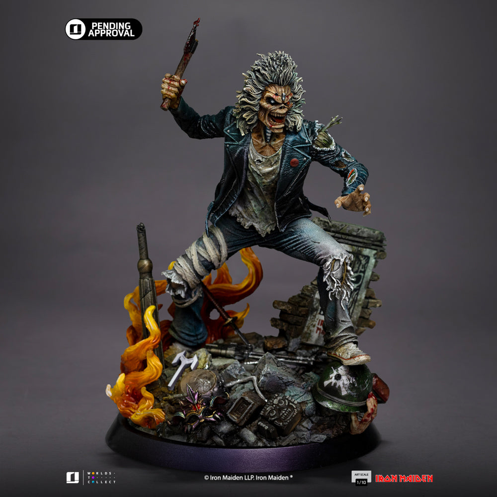 Estátua Eddie 50th Year Anniversary - Iron Maiden - Art Scale 1/10 - Iron Studios_VOUCHER