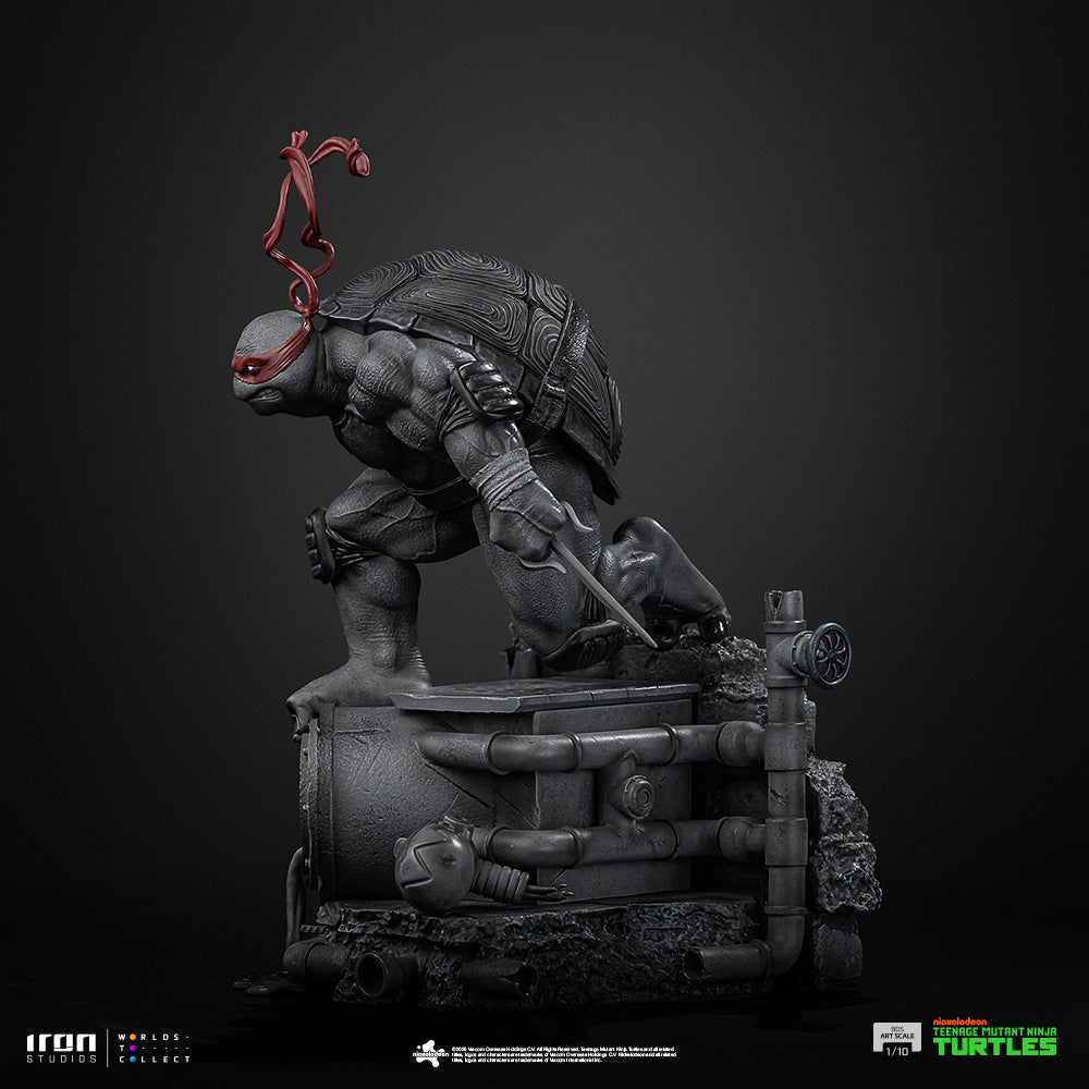 Estátua Raphael (Black and White Variant) – TMNT – BDS Art Scale 1/10 – Iron Studios