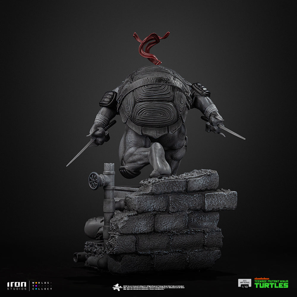 Estátua Raphael (Black and White Variant) – TMNT – BDS Art Scale 1/10 – Iron Studios