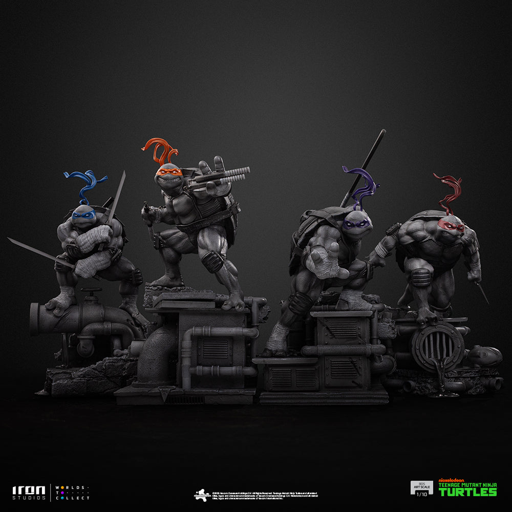Estátua Donatello (Black and White Variant) - TMNT - BDS Art Scale 1/10 - Iron Studios