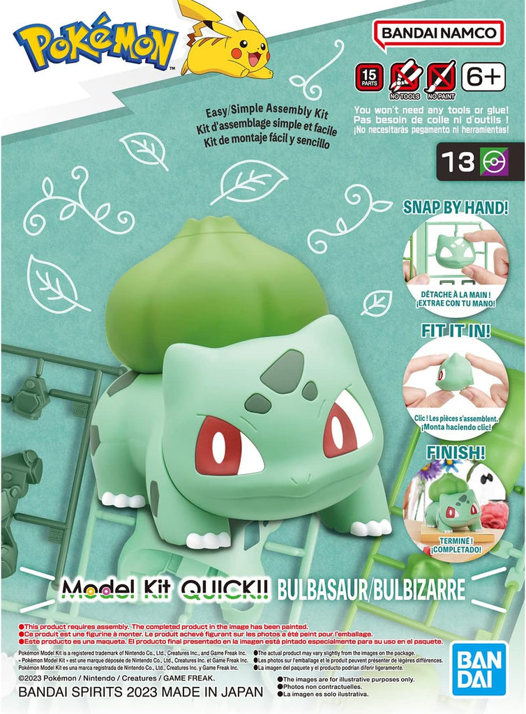 Bulbasaur - Pokemon - Model Kit Quick!! - Bandai