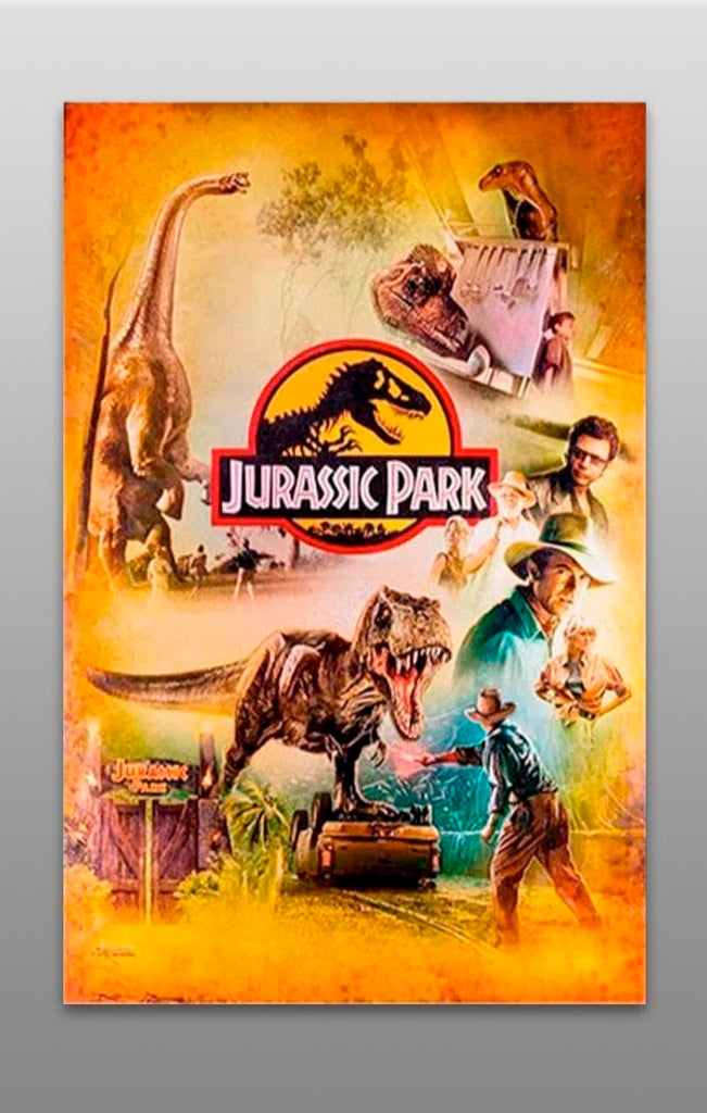 Canvas Welcome to Jurassic Park (Sem Moldura) - Assinado por Brian Rood - Iron Fine Art