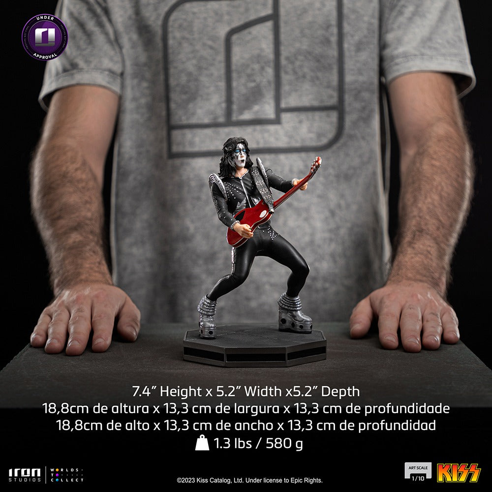 Estátua Ace Frehley - Kiss - Art Scale 1/10 - Iron Studios
