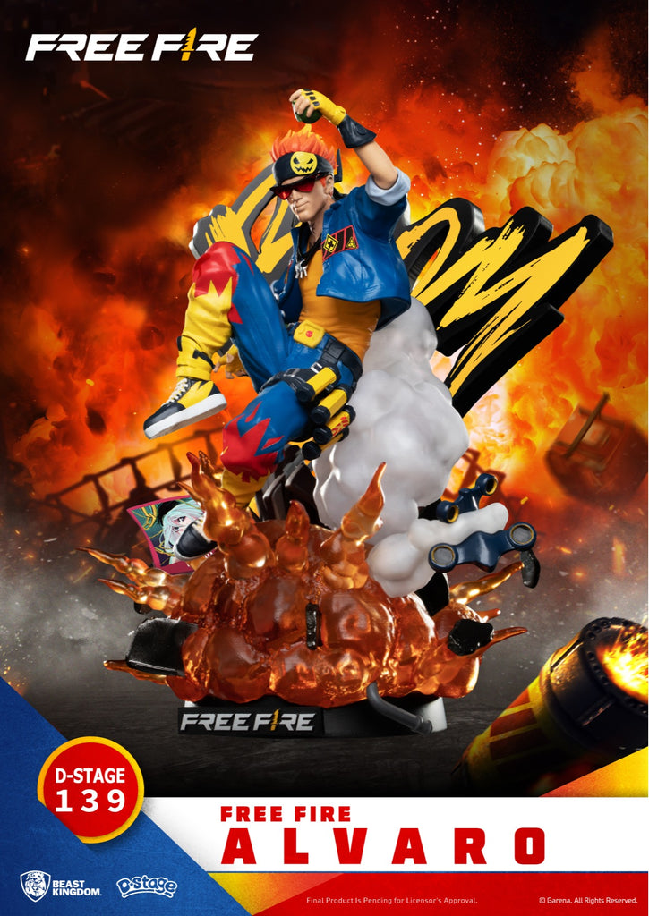 Estátua Alvaro - Free Fire - D-Stage - Beast Kingdom