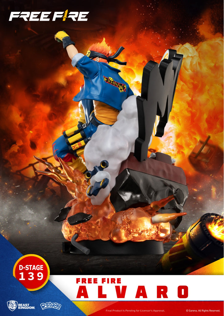 Estátua Alvaro - Free Fire - D-Stage - Beast Kingdom