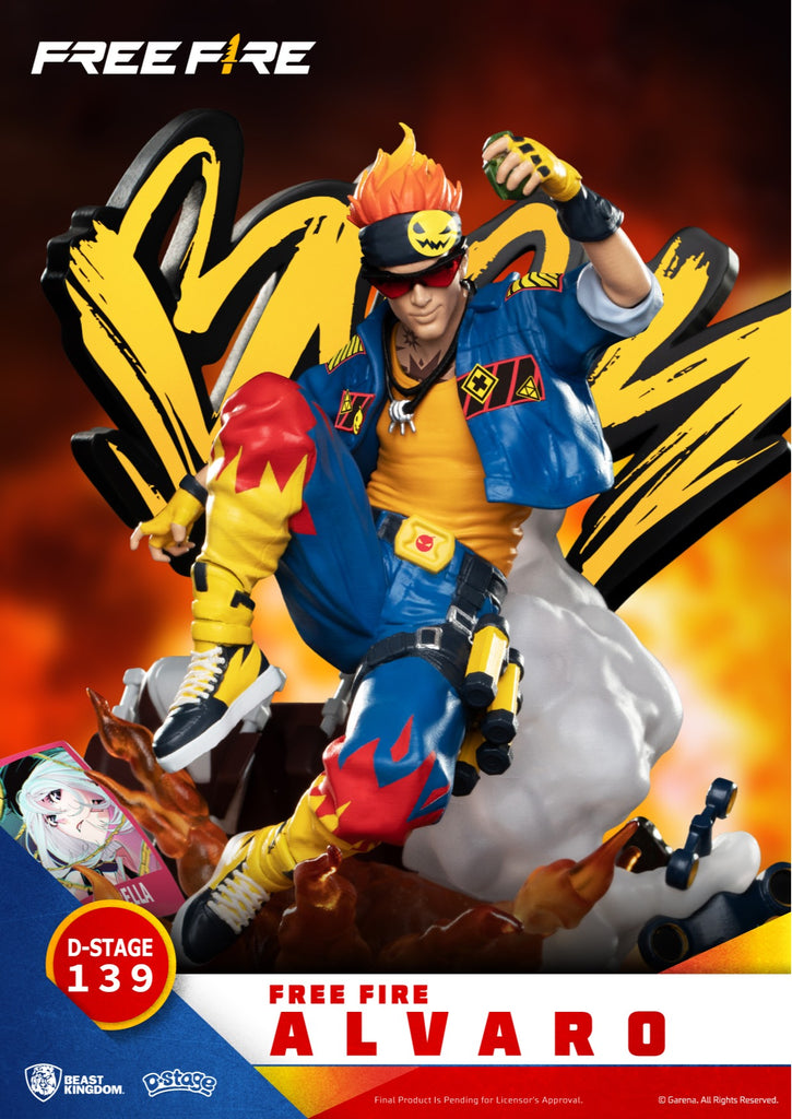 Estátua Alvaro - Free Fire - D-Stage - Beast Kingdom