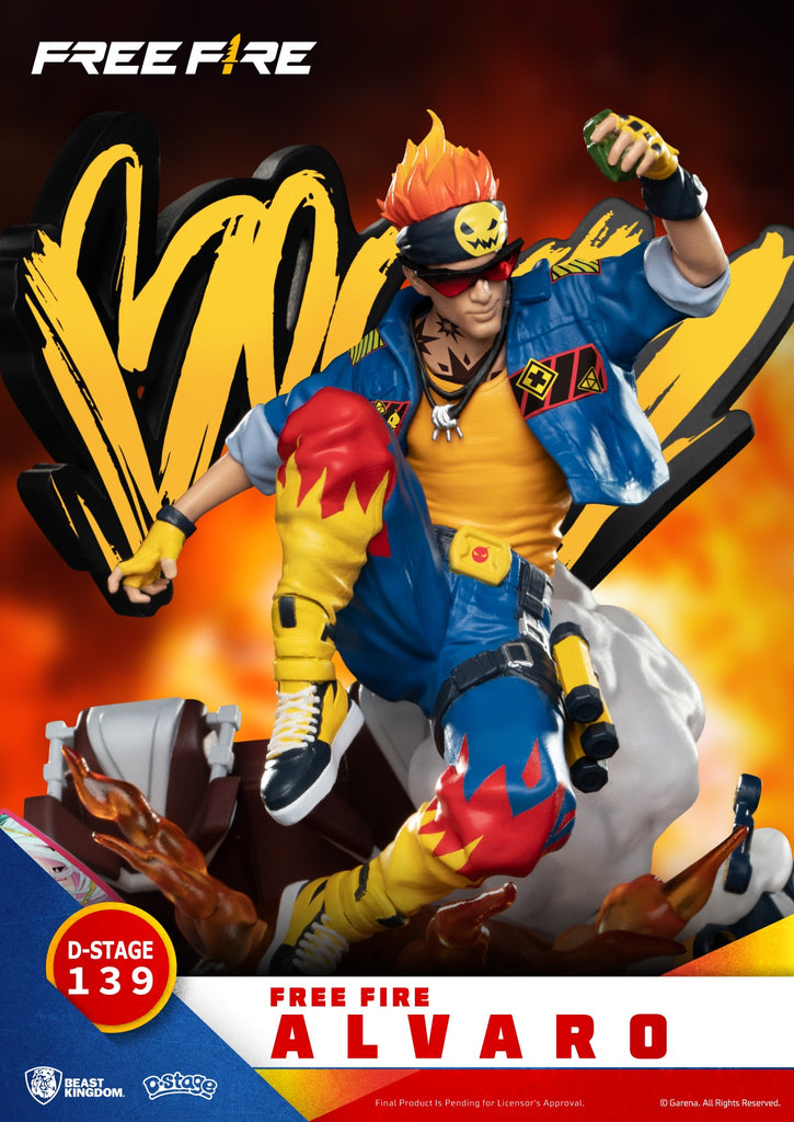 Estátua Alvaro - Free Fire - D-Stage - Beast Kingdom