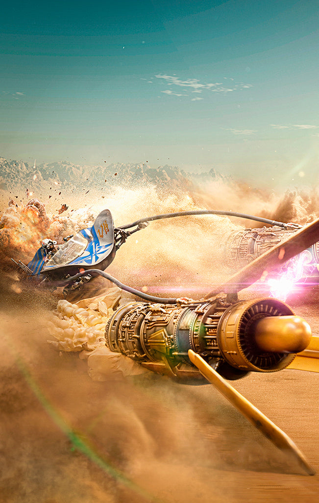 Estátua Anakin's Pod Racer - Star Wars - Demi Scale 1/20 - Iron Studios