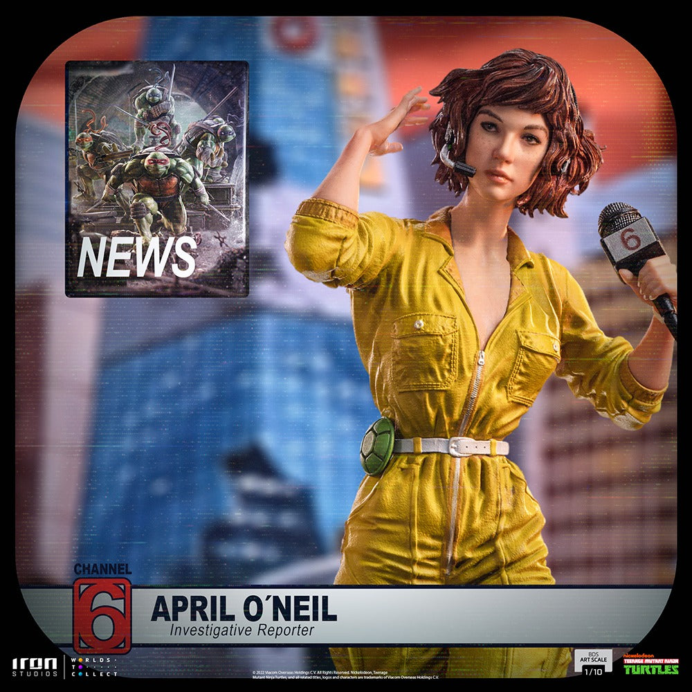 Estátua April O`Neil - Tartarugas Ninja - BDS Art Scale 1/10 - Iron Studios