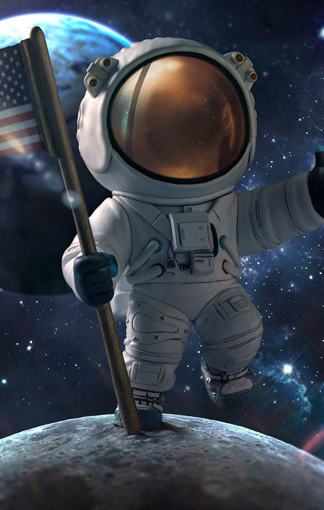 Estátua Astronauta - NASA - MiniCo - Iron Studios