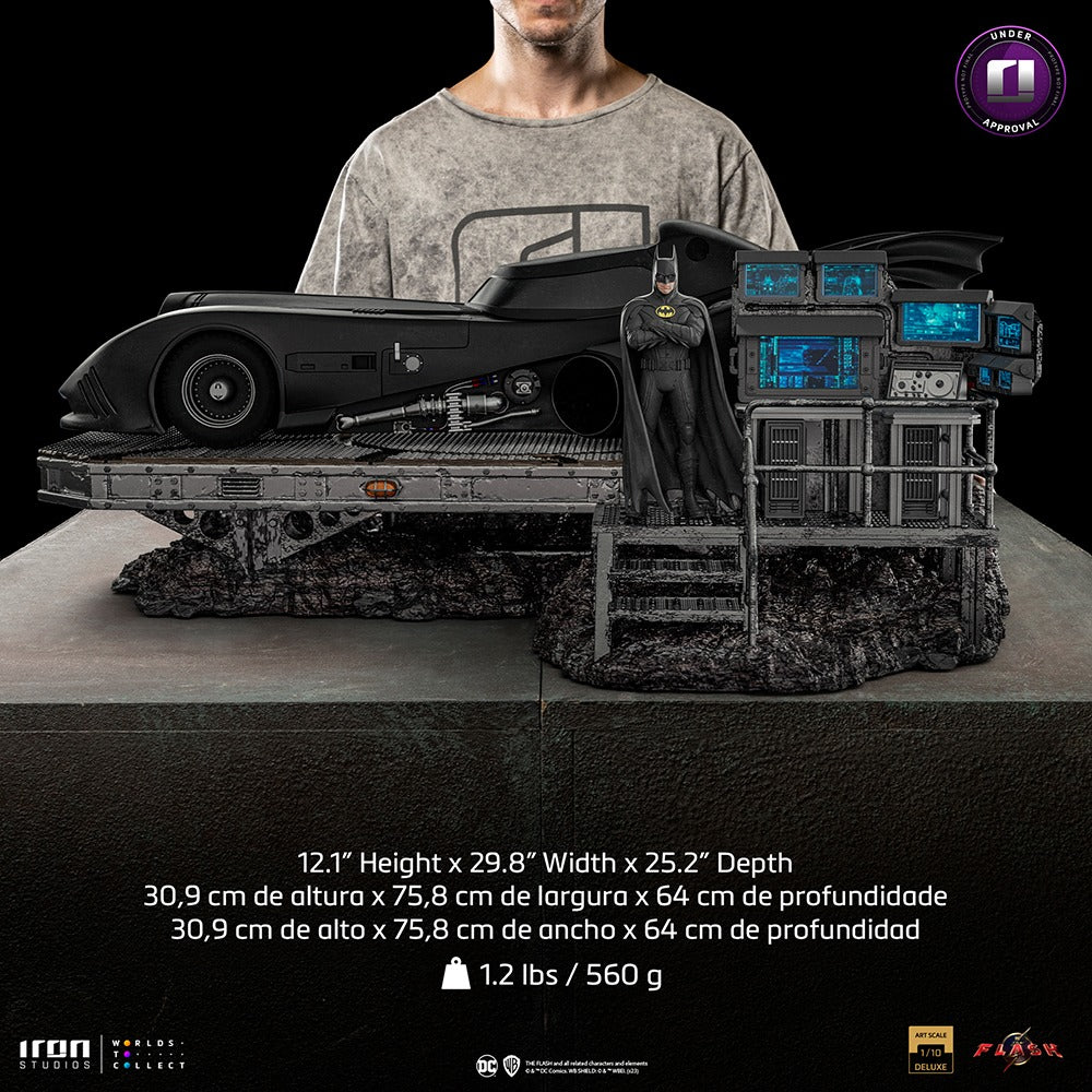 Estátua Batmobile Deluxe - The Flash Movie - Art Scale 1/10 - Iron Studios
