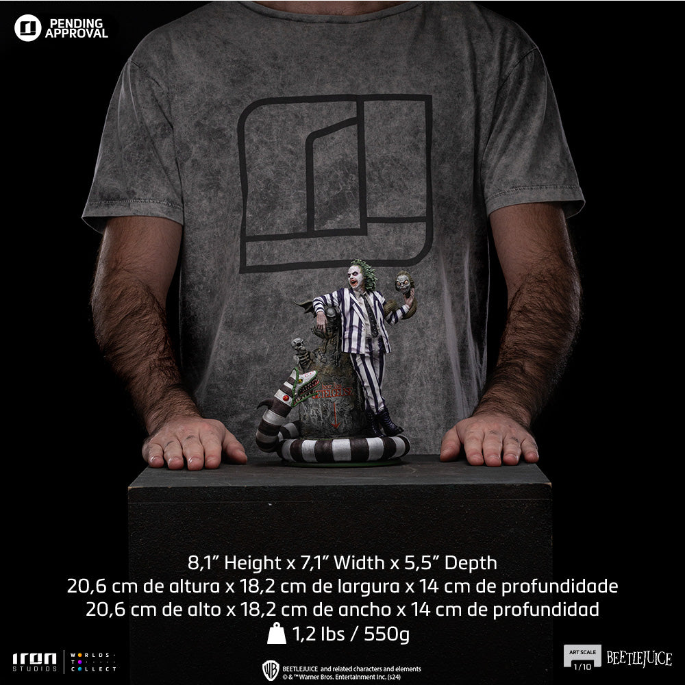 Estátua Besouro Suco Deluxe - Os Fantasmas se Divertem - Art Scale 1/10 - Iron Studios