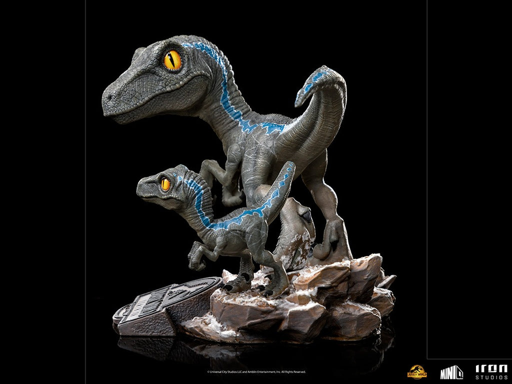 Estátua Blue and Beta - Jurassic World: Dominion - MiniCo - Iron Studios