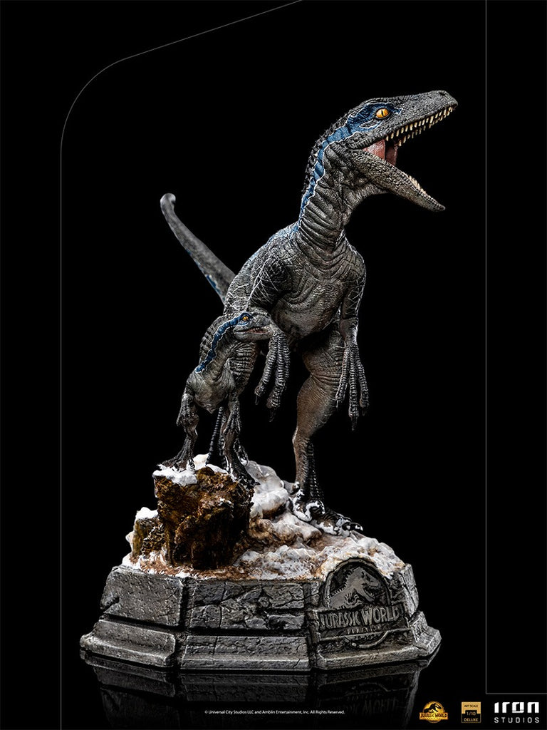 Estátua Blue and Beta Deluxe - Jurassic World: Dominion - Art Scale 1/10 - Iron Studios