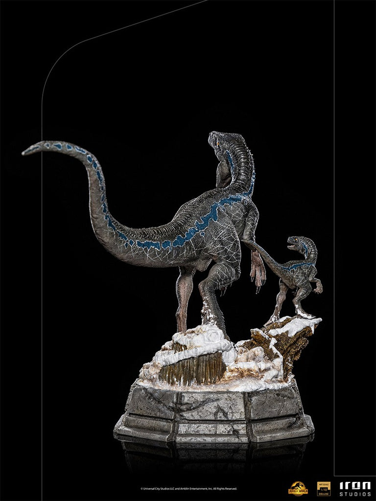Estátua Blue and Beta Deluxe - Jurassic World: Dominion - Art Scale 1/10 - Iron Studios