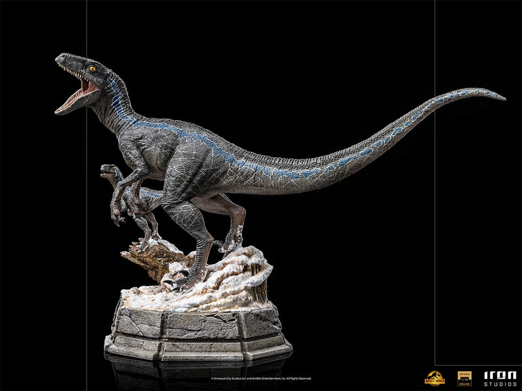 Estátua Blue and Beta Deluxe - Jurassic World: Dominion - Art Scale 1/10 - Iron Studios
