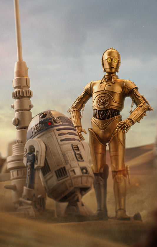 Estátua C-3PO and R2-D2 Deluxe - Star Wars - Art Scale 1/10 - Iron Studios