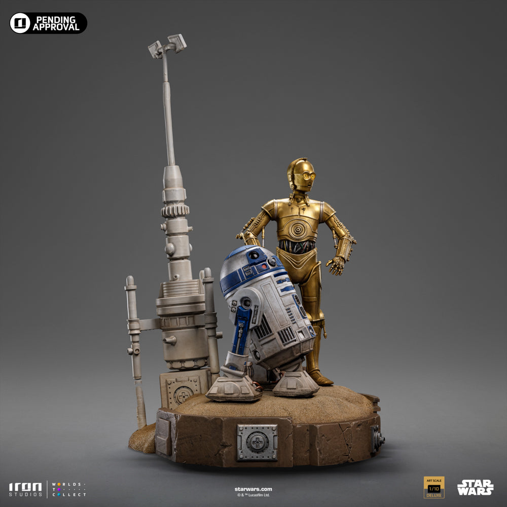 Estátua C-3PO and R2-D2 Deluxe - Star Wars - Art Scale 1/10 - Iron Studios