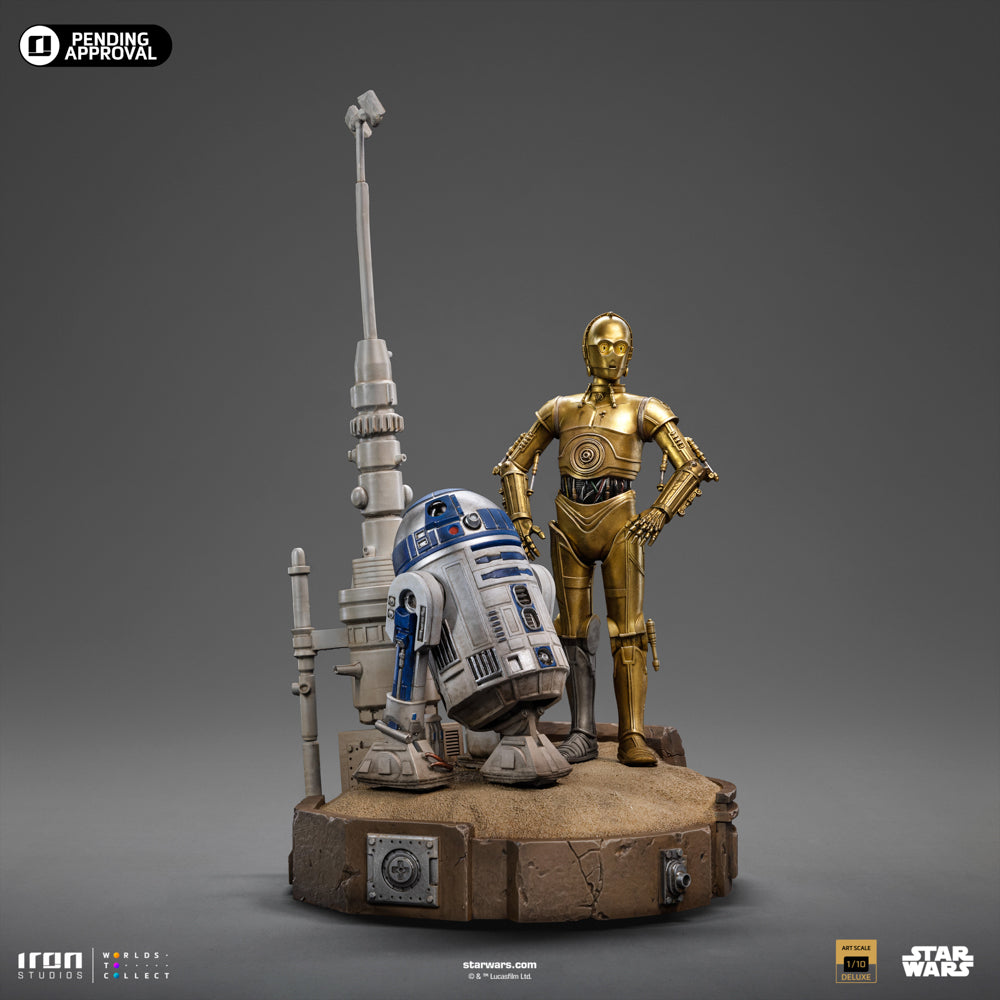 Estátua C-3PO and R2-D2 Deluxe - Star Wars - Art Scale 1/10 - Iron Studios