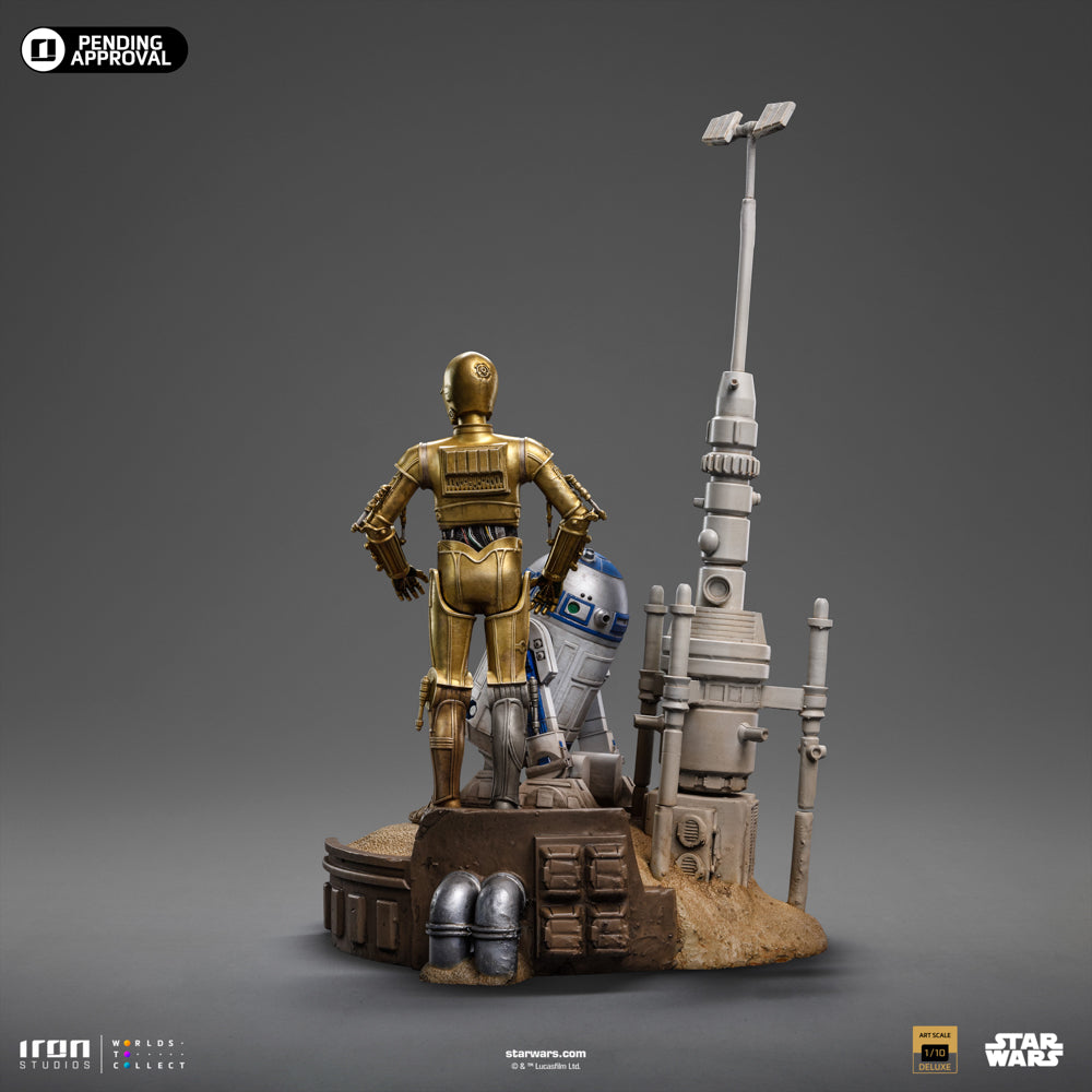 Estátua C-3PO and R2-D2 Deluxe - Star Wars - Art Scale 1/10 - Iron Studios