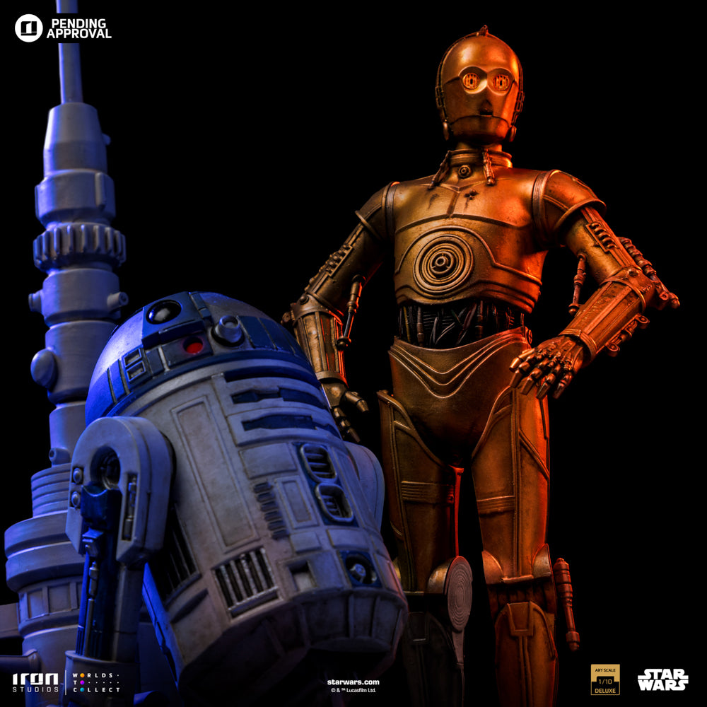 Estátua C-3PO and R2-D2 Deluxe - Star Wars - Art Scale 1/10 - Iron Studios