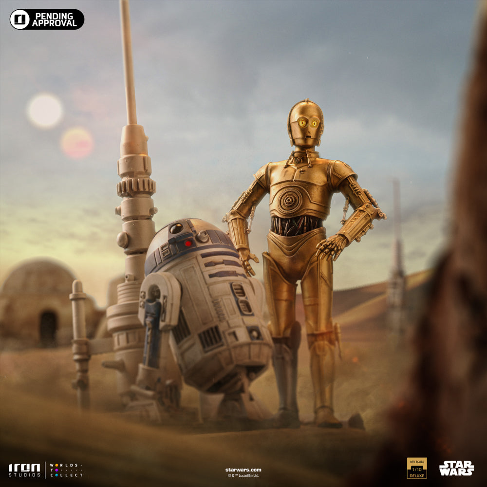 Estátua C-3PO and R2-D2 Deluxe - Star Wars - Art Scale 1/10 - Iron Studios