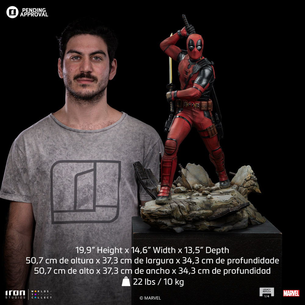 Estátua Deadpool - Deadpool & Wolverine - Legacy Replica 1/4 - Iron Studios