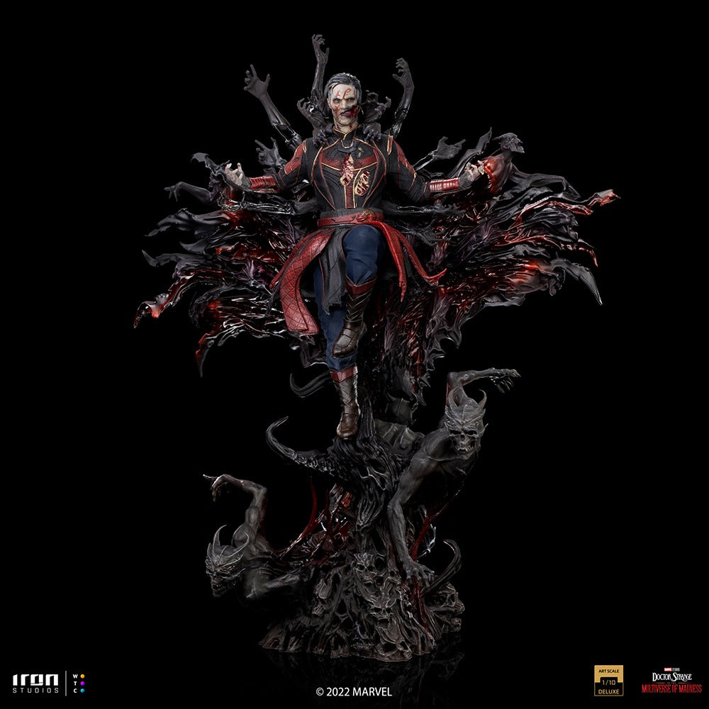 Estátua Defensor Estranho Zumbi Deluxe - Dr Estranho no Multiverso da Loucura - Art Scale 1/10 - Iron Studios