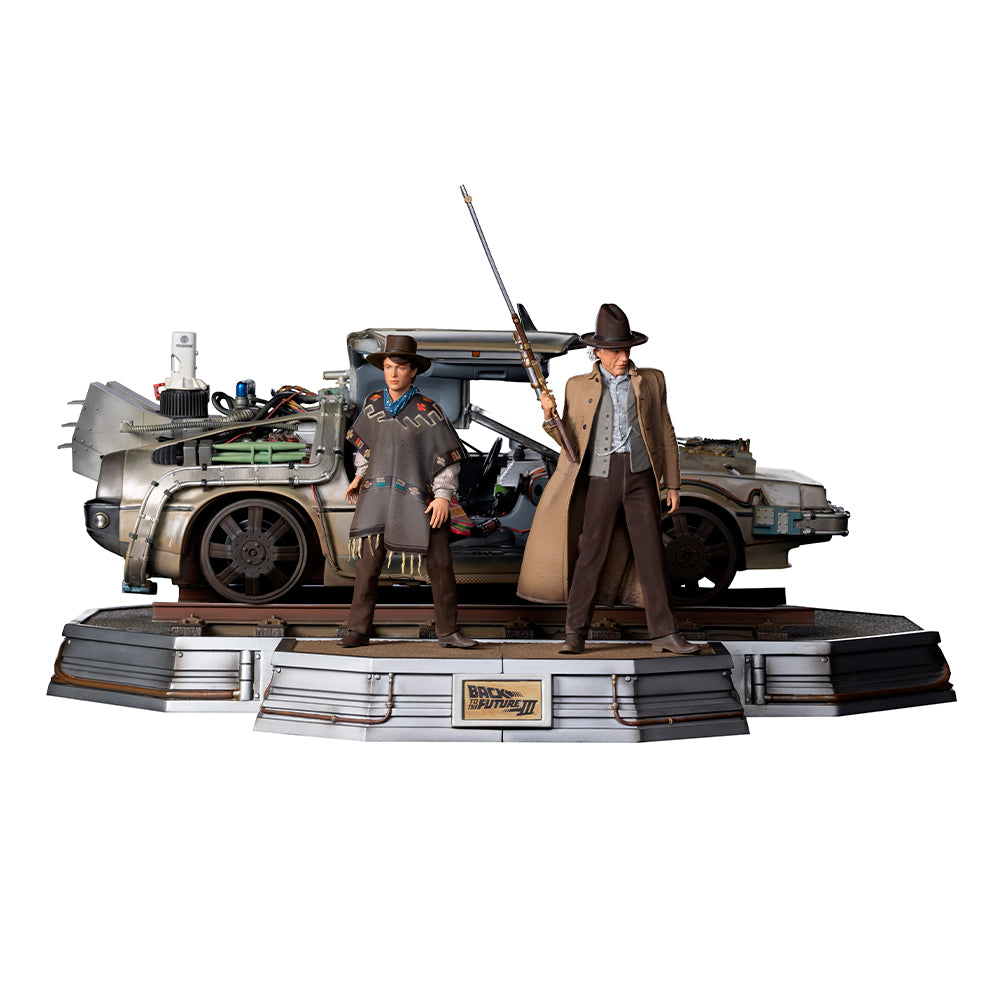 Estátua Delorean (Full Set) - De Volta para o Futuro III - Art Scale 1/10 - Iron Studios