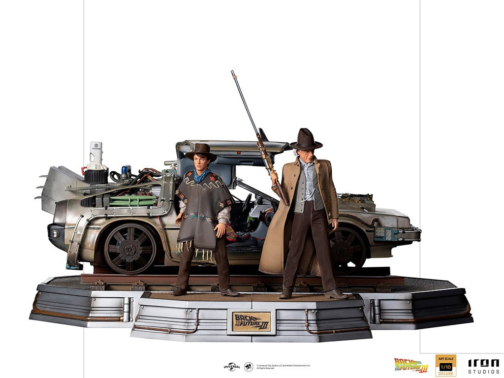 Estátua Delorean (Full Set) - De Volta para o Futuro III - Art Scale 1/10 - Iron Studios