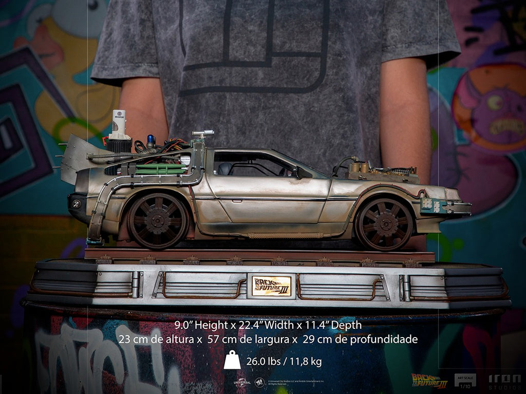 Estátua Delorean - De Volta para o Futuro III - Art Scale 1/10 - Iron Studios