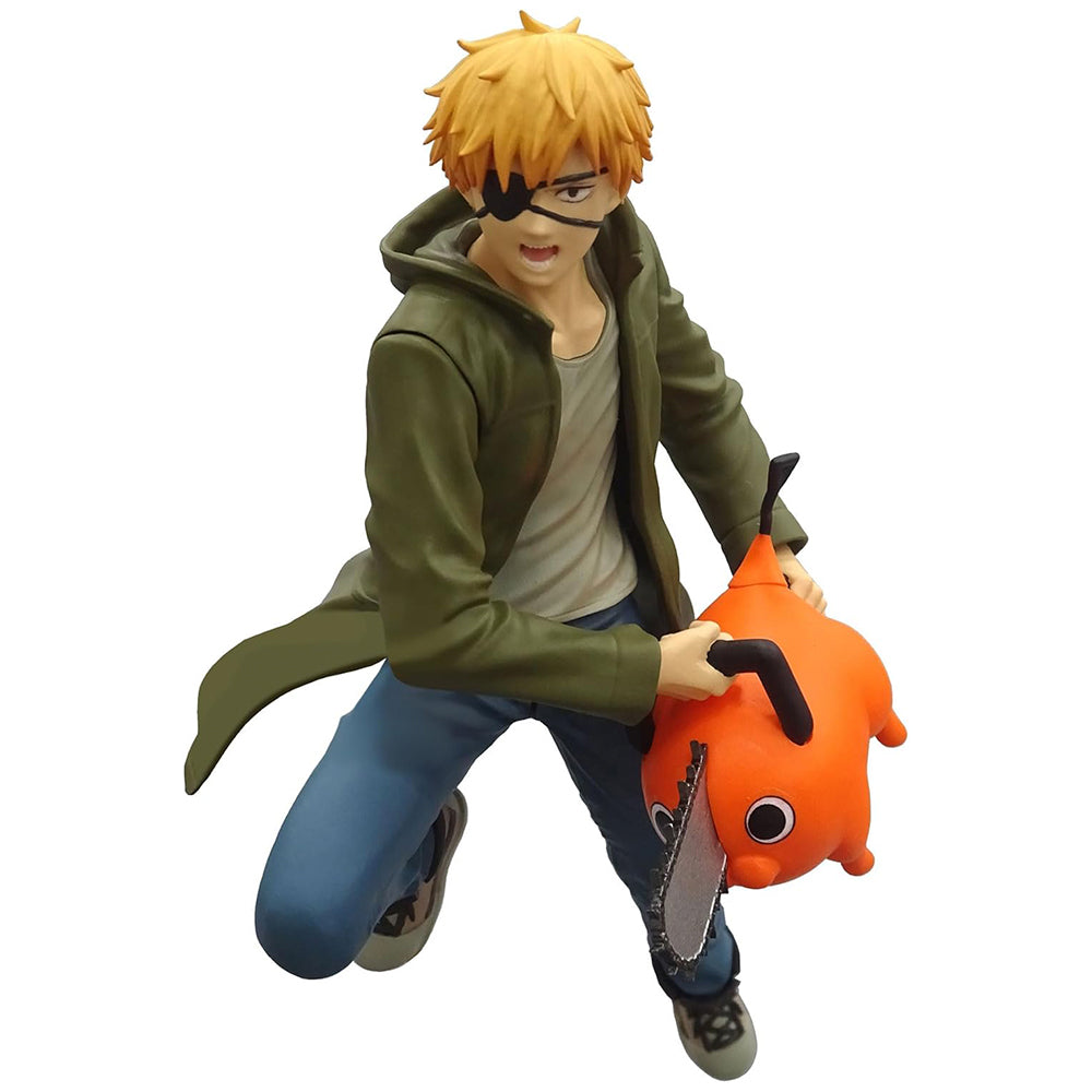 Estátua Denji and Pochita - Chainsaw Man - Vibration Stars - Banpresto - Bandai