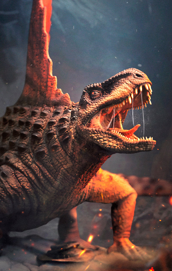 Estátua Dimetrodon - Jurassic World Dominion - Art scale 1/10 - Iron Studios