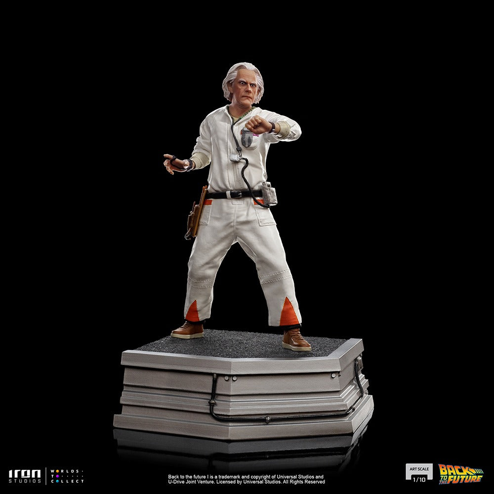 Estátua Doc Brown - Back to the Future - Art Scale 1/10 - Iron Studios
