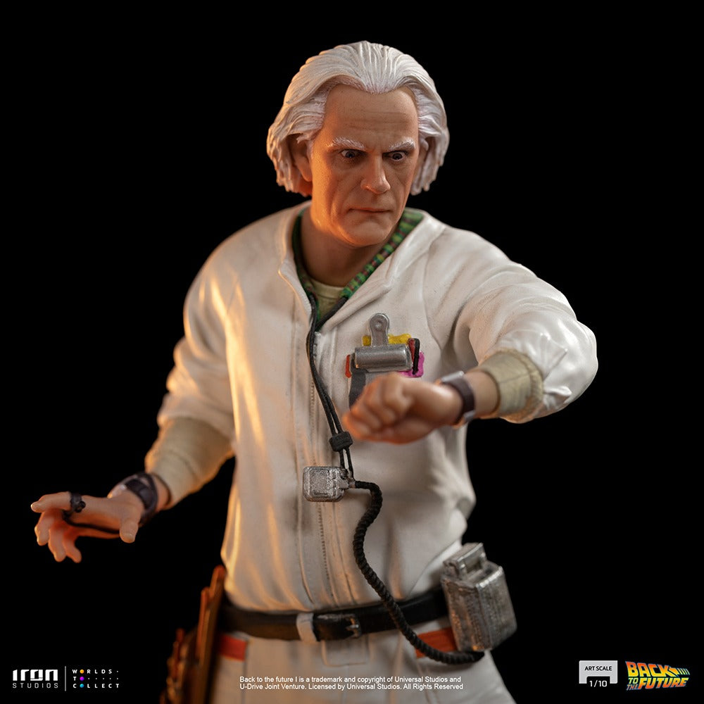 Estátua Doc Brown - Back to the Future - Art Scale 1/10 - Iron Studios