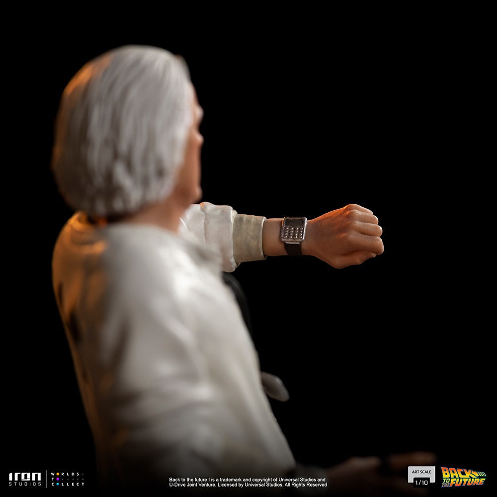 Estátua Doc Brown - Back to the Future - Art Scale 1/10 - Iron Studios